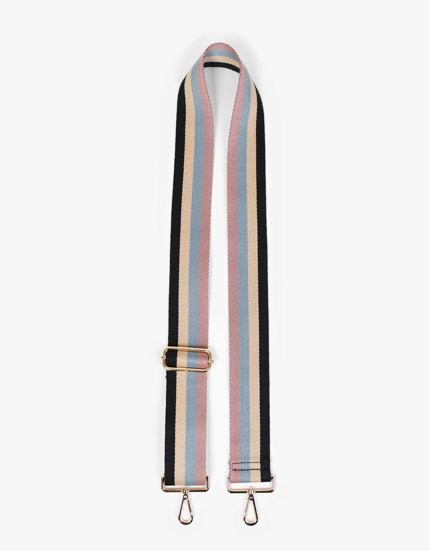 soft cotton polyester canvas strap in neutral stripes