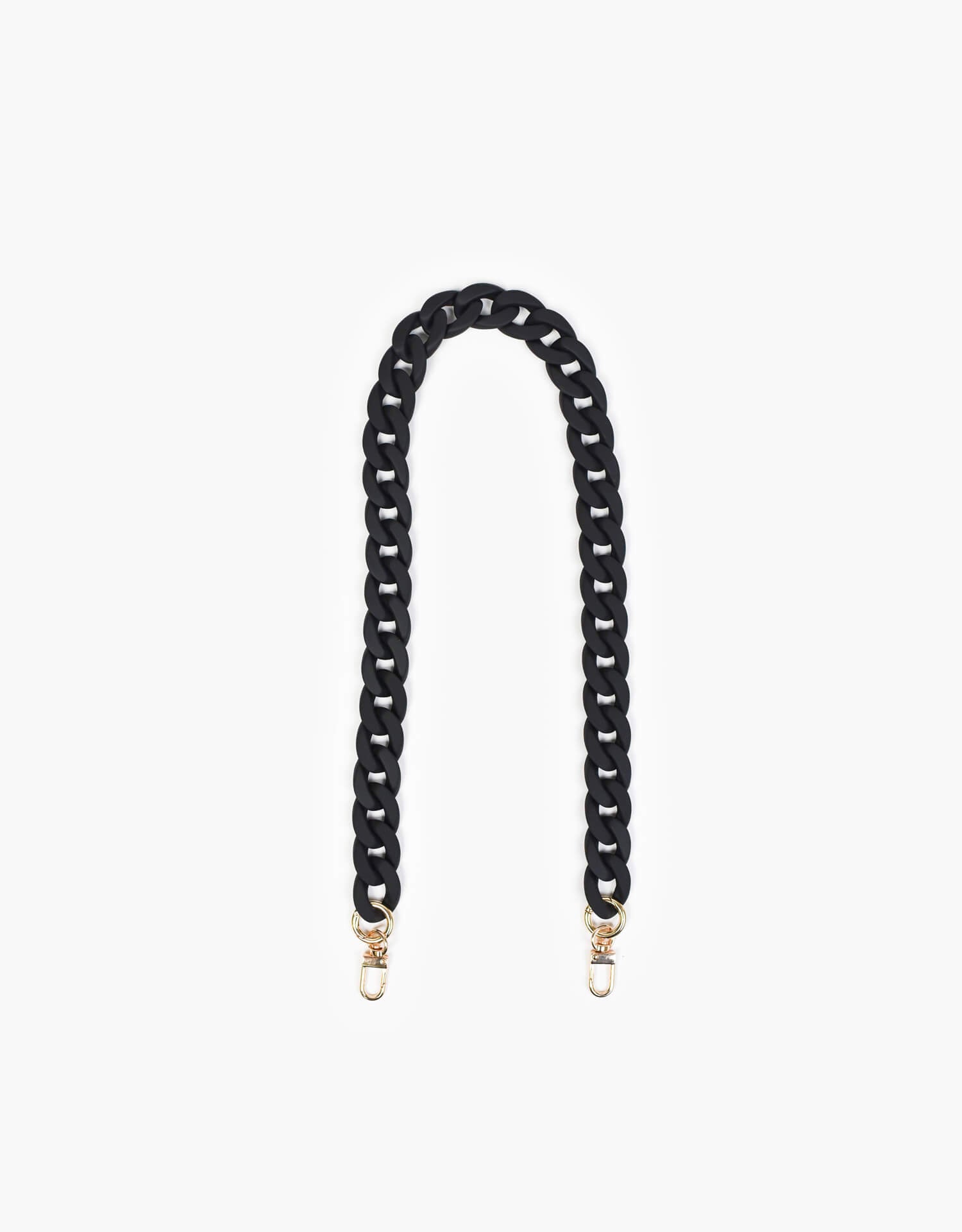 coco alexander black coated chain strap