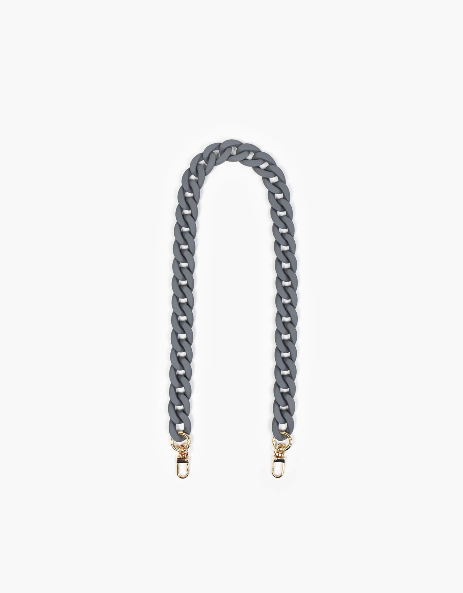coco alexander grey coated chain strap