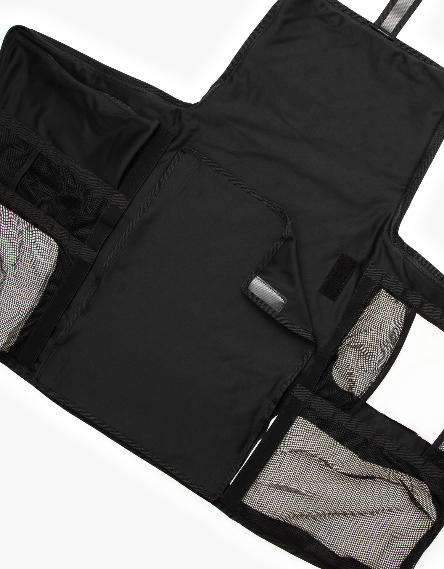 Diaper bag inner showing changing station