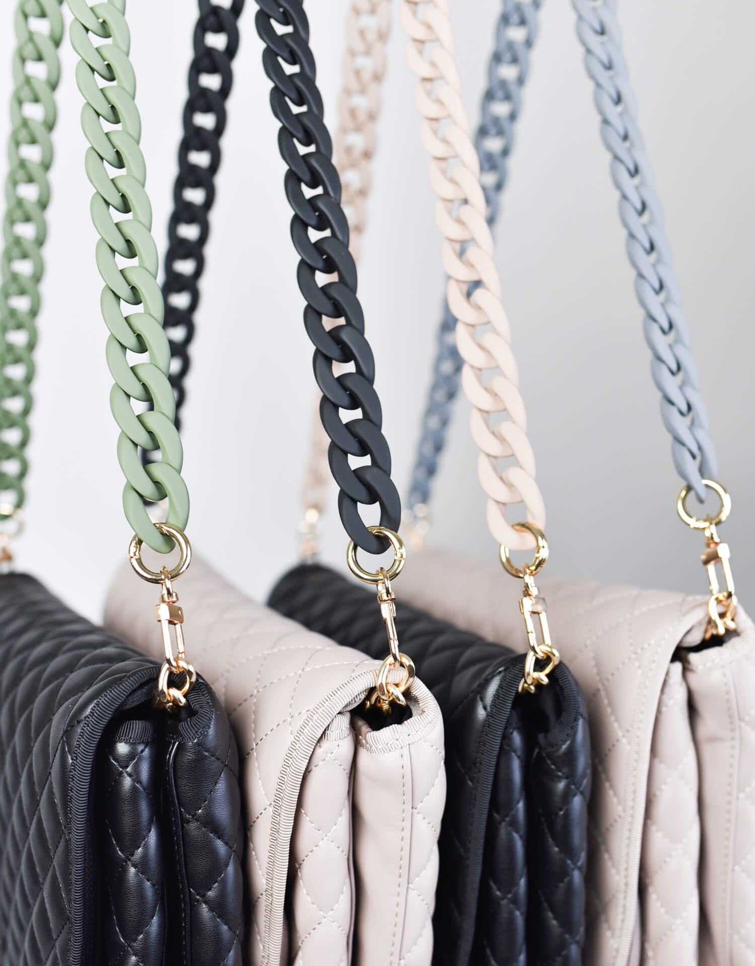 coco alexander coated chain straps