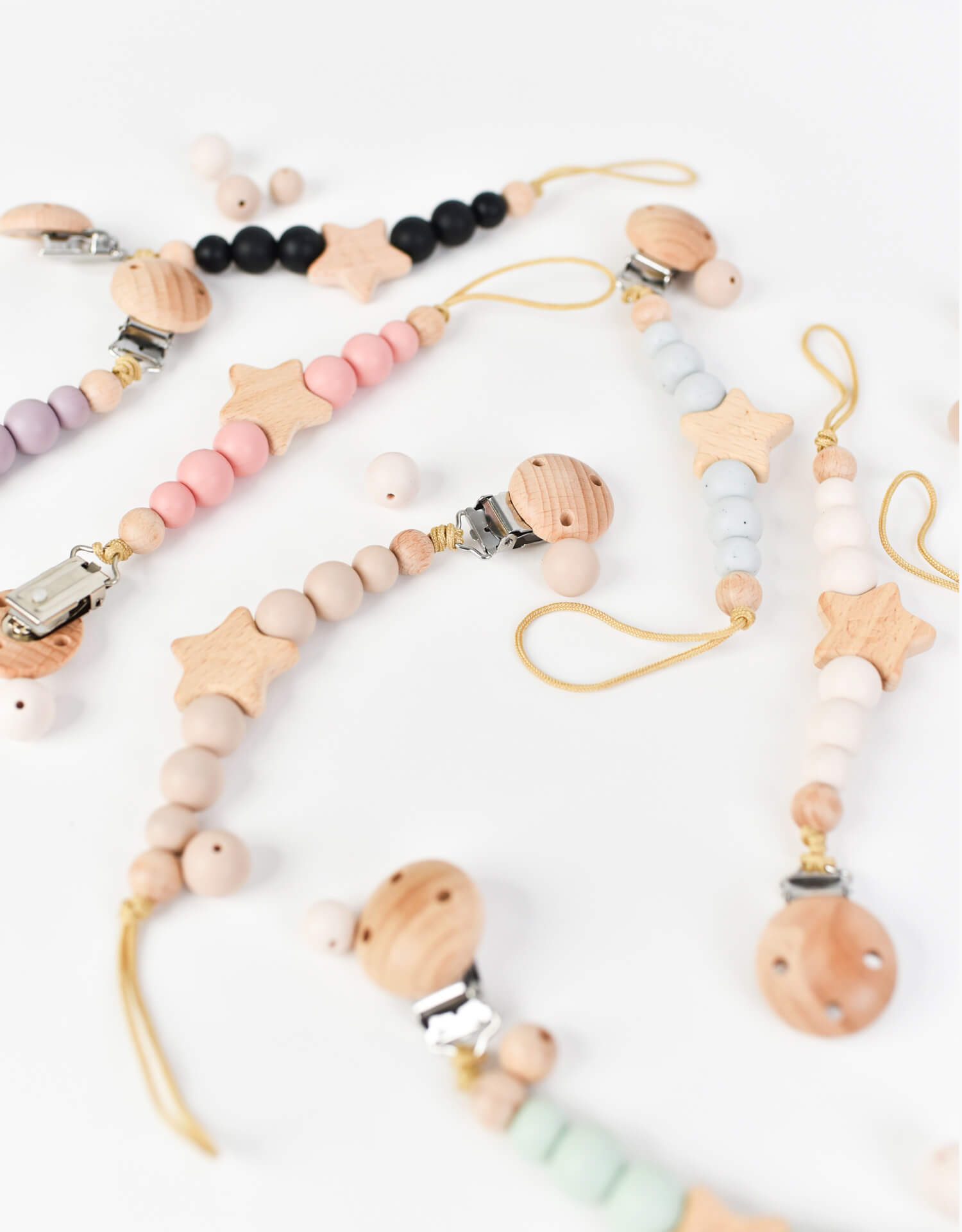 coco alexander food-grade silicon pacifier clips