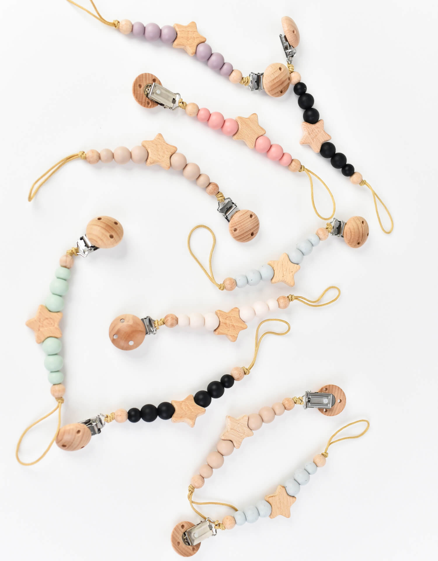 coco alexander silicon pacifier clips